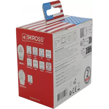 SKROSS World to EU USB AC20PD (1.500295-E) – universalus kelioninis adapteris su USB PD