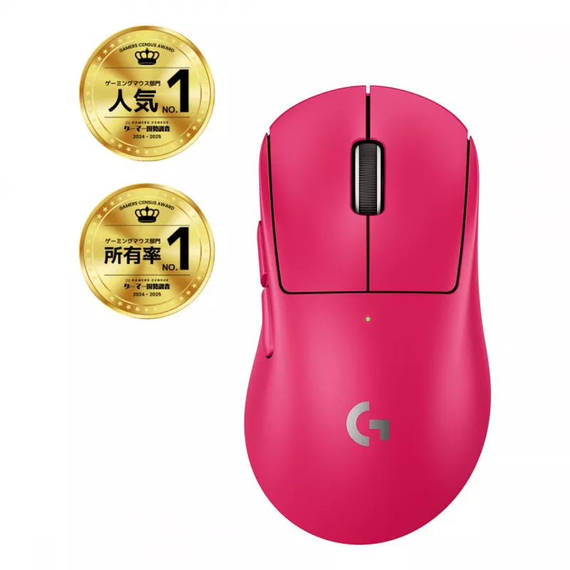 Pelė Logitech G 910-007374 dešinei rankai RF belaidė optinė 44 000 DPI 1 ms 5 mygtukai violetinė