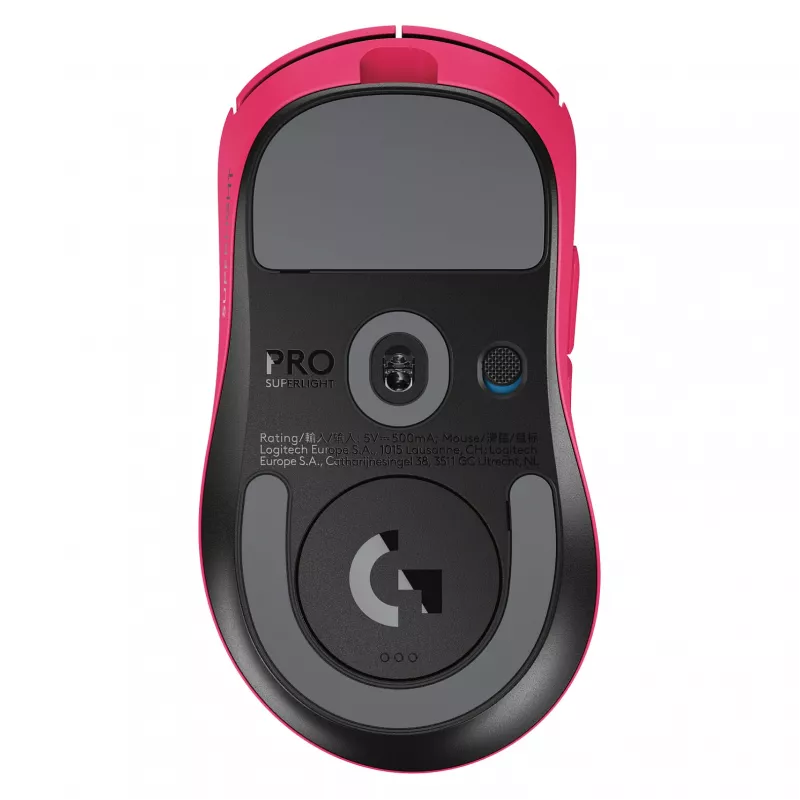 Pelė Logitech G 910-007374 dešinei rankai RF belaidė optinė 44 000 DPI 1 ms 5 mygtukai violetinė