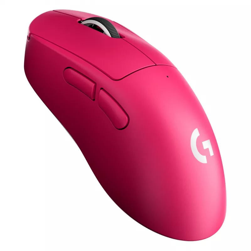 Pelė Logitech G 910-007374 dešinei rankai RF belaidė optinė 44 000 DPI 1 ms 5 mygtukai violetinė