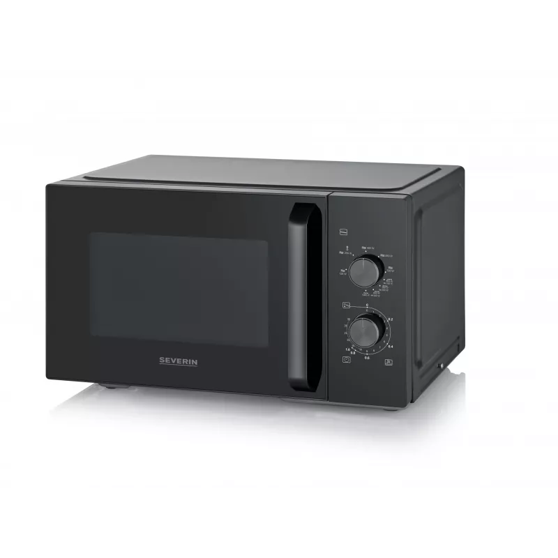 Kombinuota mikrobangų krosnelė SEVERIN MW 7792, ant stalviršio, 20 L, 900 W, juoda, mygtukai ir sukimo reguliatorius