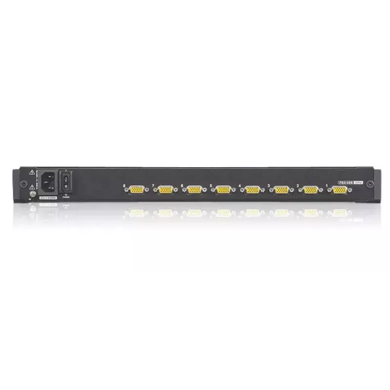 KVM jungiklis ATEN CL1308N 8 prievadų, USB/PS/2 klaviatūra ir pelė, 19 colių LCD, 1U stovas, juoda