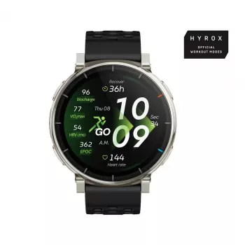 Išmanusis laikrodis Amazfit Active 3 — 1,32 colio (3,35 cm) AMOLED 466×466 px, GPS, 365 mAh, silikoninis dirželis