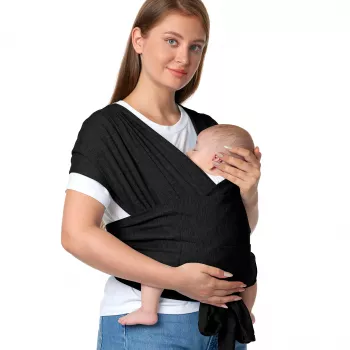 Momcozy nešiojamoji vystyklų nešyklė juoda
