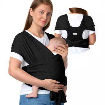 Momcozy nešiojamoji vystyklų nešyklė juoda