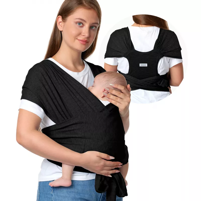 Momcozy nešiojamoji vystyklų nešyklė juoda