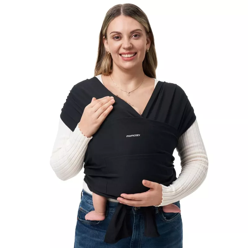 Momcozy nešiojamoji vystyklų nešyklė juoda