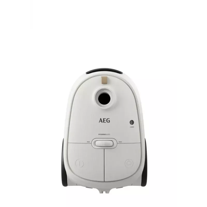Cilindrinis dulkių siurblys AEG AB61H6SW — 850 W, sausas valymas, 3,5 L dulkių maišas, Allergy Plus filtras, baltas