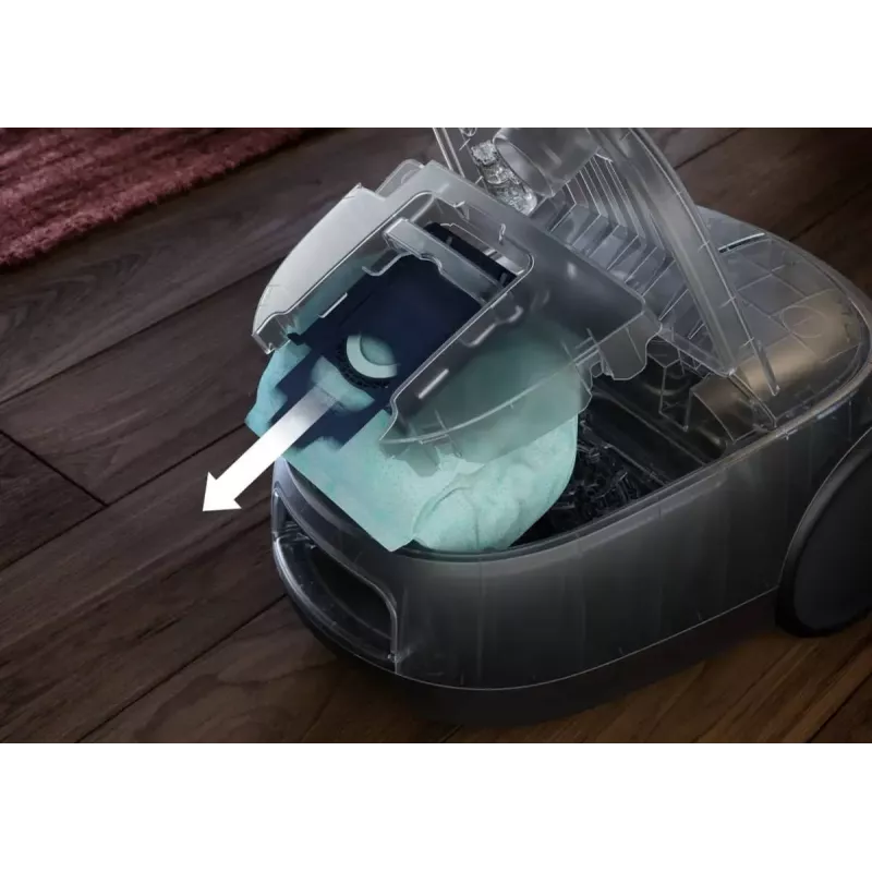 Cilindrinis dulkių siurblys AEG AB61H6SW — 850 W, sausas valymas, 3,5 L dulkių maišas, Allergy Plus filtras, baltas