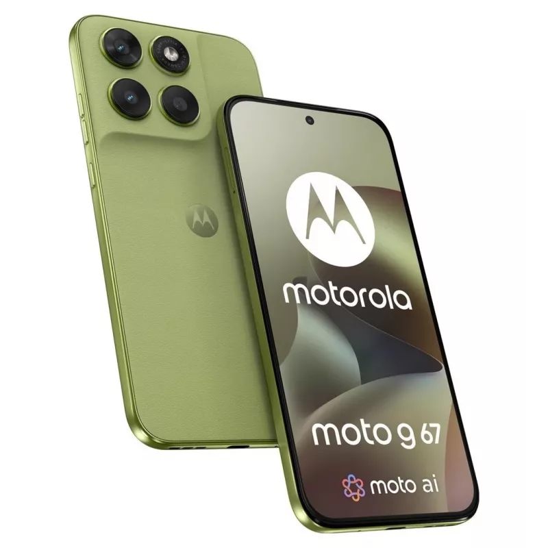 Išmanusis telefonas Motorola G67 5G 8GB/256GB Nile — 6.78 colio 120Hz pOLED, Dimensity 6300, 50+8MP, NFC, IP64