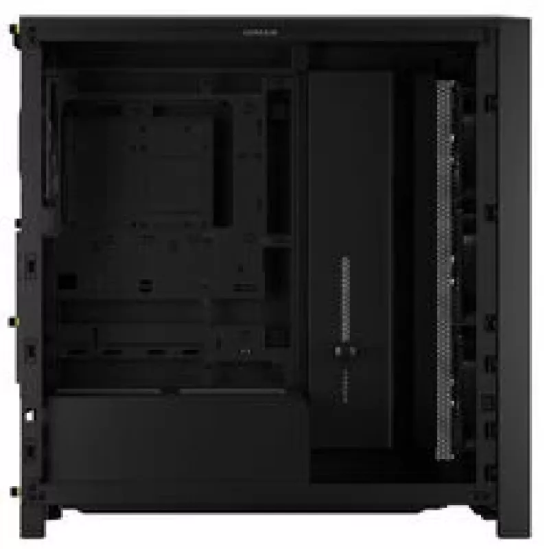 CORSAIR FRAME 4000D RS Wood vidutinis bokštinis kompiuterio korpusas — juoda/riešutas
