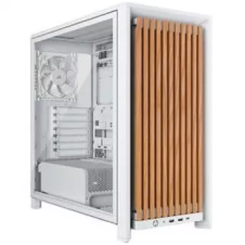 Kompiterio korpusas CORSAIR FRAME 4000D RS Wood White/Oak, Mid-Tower ATX, grūdintas stiklas