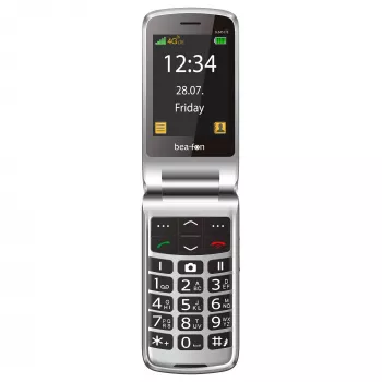 Beafon SL645 LTE Großtasten-Klapphandy 4G Senioren-Telefon Schwarz-Silber 2,8