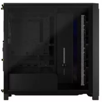 Corsair FRAME 4000X RS Mid-Tower PC korpusas juodas RGB ventiliatoriai 4x RS120 PWM