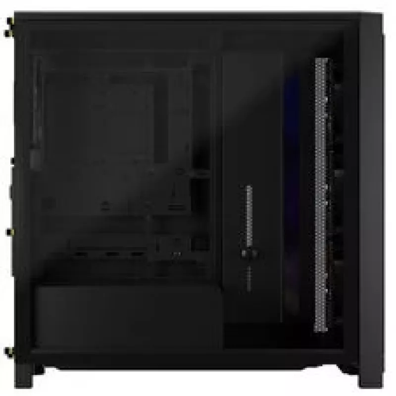 Corsair FRAME 4000X RS Mid-Tower PC korpusas juodas RGB ventiliatoriai 4x RS120 PWM