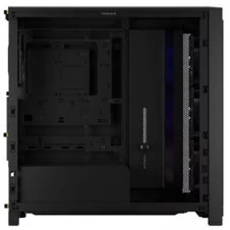Corsair FRAME 4000X RS Mid-Tower PC korpusas juodas RGB ventiliatoriai 4x RS120 PWM