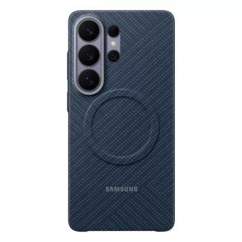 SAMSUNG anglies pluošto magnetinis dėklas Galaxy S26 Ultra tamsiai mėlynas (EF-KS948SCEGWW)
