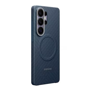 SAMSUNG anglies pluošto magnetinis dėklas Galaxy S26 Ultra tamsiai mėlynas (EF-KS948SCEGWW)