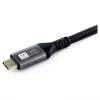 EQUIP USB4 Gen 2x2 C–C laidas 3,0m, PD 100W, 4K/60Hz, 20Gbps, juodas