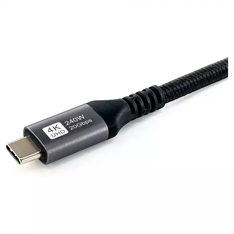 EQUIP USB4 Gen 2x2 C–C laidas 3,0m, PD 100W, 4K/60Hz, 20Gbps, juodas