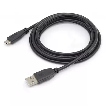 EQUIP USB 2.0 laidas C į A M/M, 0,3 m, USB 2.0 480 Mbps, nikeliuoti kontaktai, juodas
