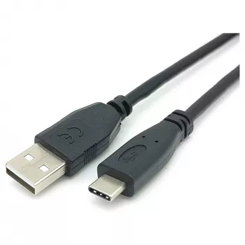 EQUIP USB 2.0 laidas C į A M/M, 0,3 m, USB 2.0 480 Mbps, nikeliuoti kontaktai, juodas