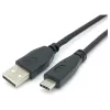 EQUIP USB 2.0 C į A laidas M/M 0,5 m, USB 2.0, 0,48 Gbit/s, nikeliuoti kontaktai, juoda