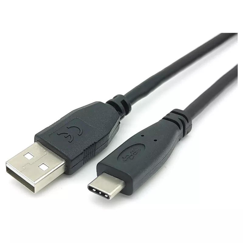 EQUIP USB 2.0 C į A laidas M/M 0,5 m, USB 2.0, 0,48 Gbit/s, nikeliuoti kontaktai, juoda