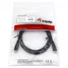 Laidas EQUIP USB 2.0 Type-C į Type-C M/M 0,3 m PD 60W, 0,48 Gbit/s, nikeliuoti kontaktai, juodas