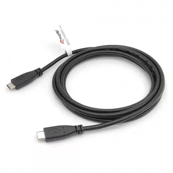 Laidas USB-C į USB-C 2.0 EQUIP 128833, 0,5 m, PD 60W, 0,48 Gbit/s, nikeliuoti kontaktai, juodas