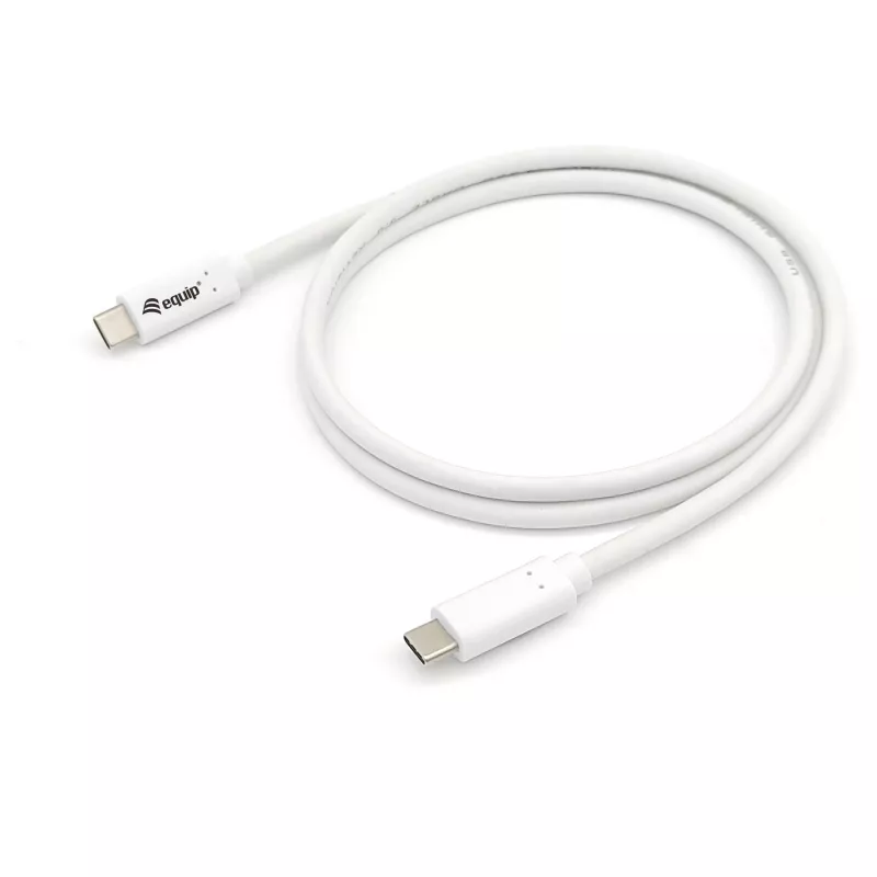EQUIP USB 3.2 Gen 1 Type-C į Type-C laidas 0,5 m PD 60 W 5 Gbps baltas