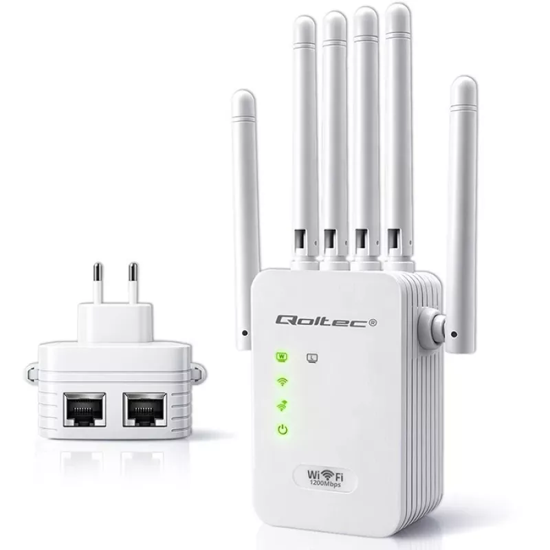Wi-Fi signalo stiprintuvas QOLTEC AC1200