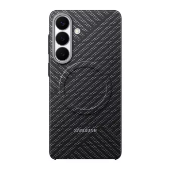 Samsung Carbon Magnet Dėklas Galaxy S26+, Tamsiai Pilka