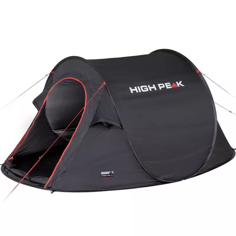 Palapinė tunelinė High Peak Vision 3 Black 10290