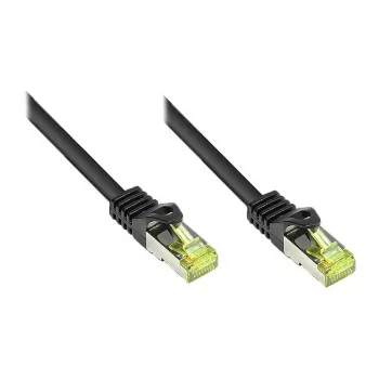 RJ45 jungiamasis laidas su Cat.7 neapdorotu kabeliu ir užrakto apsauga (RNS®), S/FTP, PiMF, halogenų neturintis, 600MHz, OFC, juodas, 40m, Good Connections® (8070R-400S)