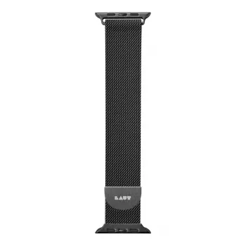 LAUT Steel Loop Black Stainless Steel – laikrodžio dirželis Apple Watch
