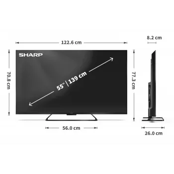 Televizorius Sharp 55HR7465 55 colių LED LCD 4K