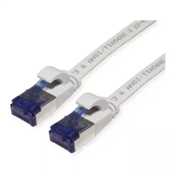 VALUE Patch Cable Cat.6A (Class EA) FTP, itin plokščias, pilkas, 2 m