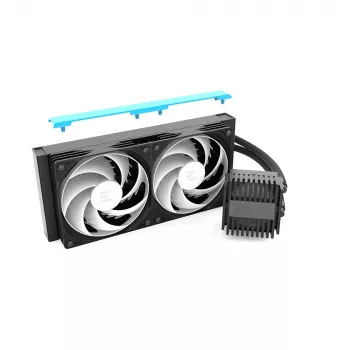 ZALMAN ALPHA2 V2 A24 240 mm skysčio aušintuvas CPU – uždaras kontūras, juodas