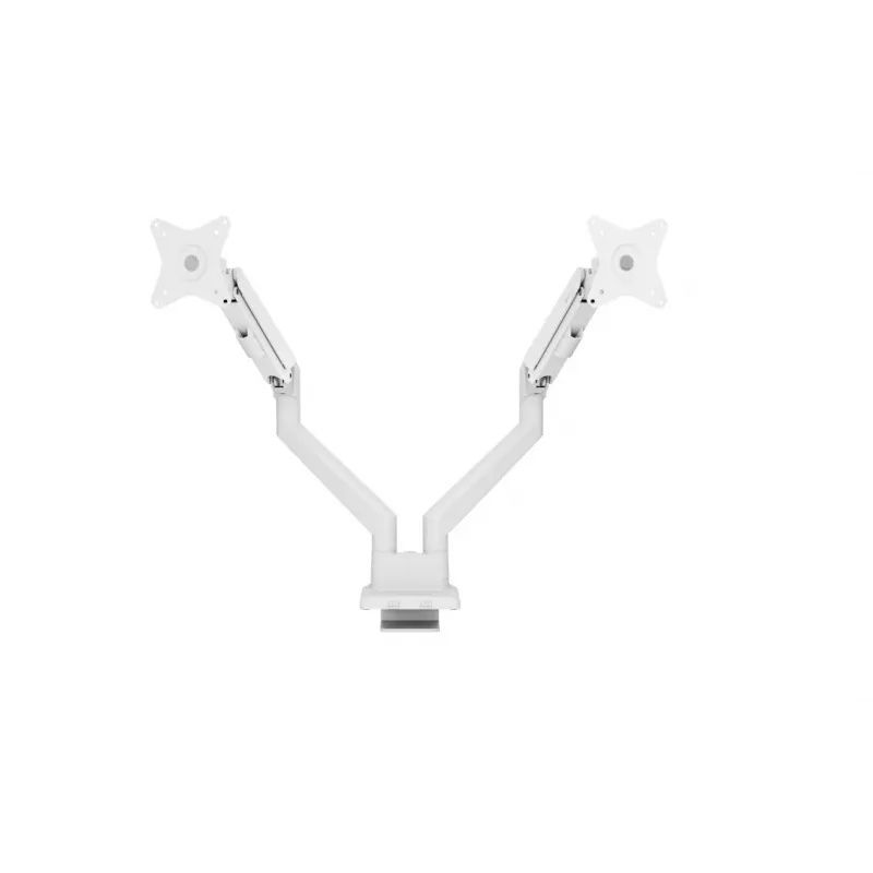 Monitorinis laikiklis Arozzi AZ-ALZARE-NEO-DUO-WT dviems ekranams, iki 81,3 cm (32 col.), 18 kg bendras, VESA 75x75–100x100, baltas