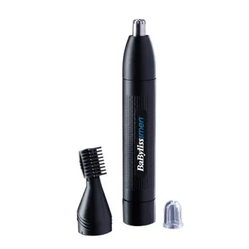 Precizinis trimeris ausims ir nosiai BABYLISS E652E, juodas, AA baterija