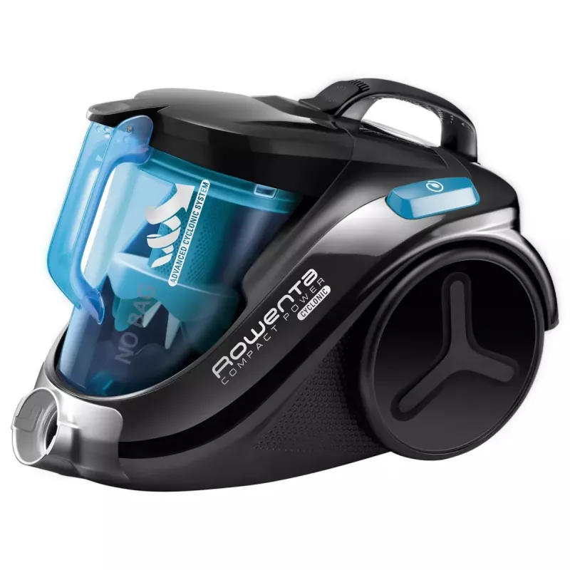 Cikloninis dulkių siurblys ROWENTA Compact Power RO3731 — 750 W, sausas valymas, be maišelio 1,5 L, putų + HEPA filtracija