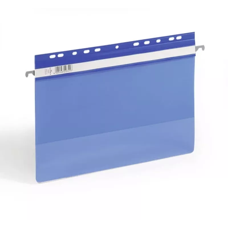 Durable 2561-06 Kabantis segtuvas A4 plastikinis mėlynas permatomas