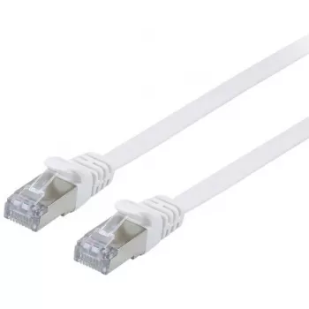 Tinklo kabelis Equip Cat.6A U/FTP Flat Patch Cable RJ-45 10m Baltas