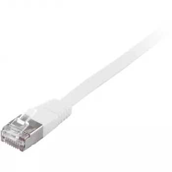 Tinklo kabelis Equip Cat.6A U/FTP Flat Patch Cable RJ-45 10m Baltas