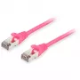 Patch laidas Equip Cat.6A S/FTP RJ-45 5 m Rožinis