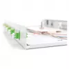 Šviesolaidžių sujungimo dėžė DIGITUS DN-96330/9APC 1U, su 6x LC-APC DX, OS2, polimeras/plienas, šviesiai pilka