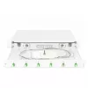 Šviesolaidžių sujungimo dėžė DIGITUS DN-96330/9APC 1U, su 6x LC-APC DX, OS2, polimeras/plienas, šviesiai pilka