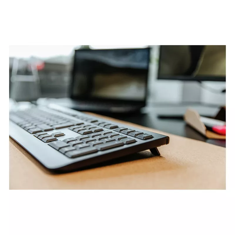 Belaidė klaviatūra Cherry KW 3000 Universal RF Wireless QWERTY portugališka juoda