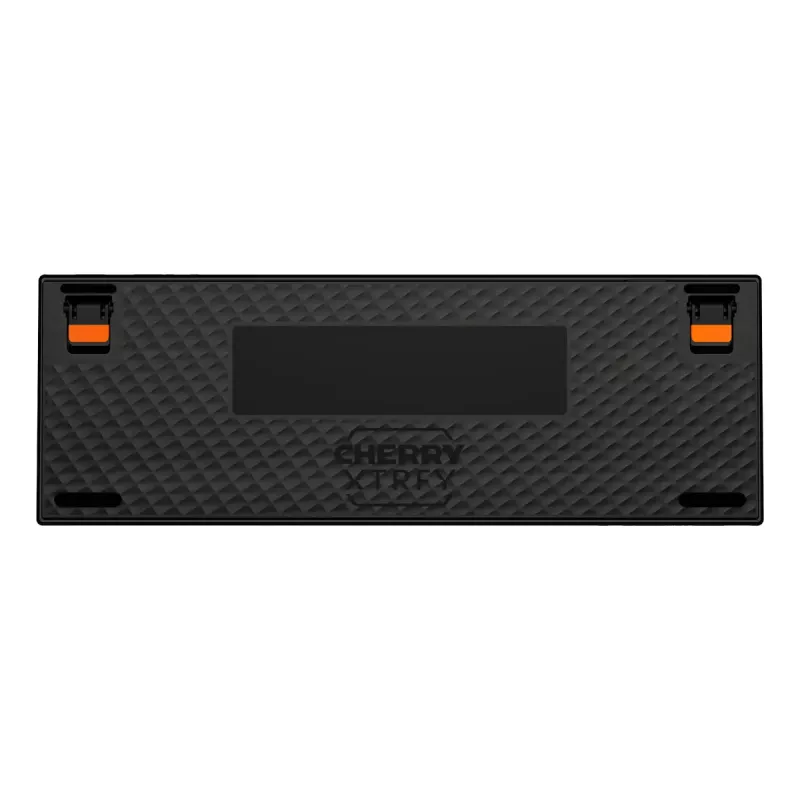 Mechaninė žaidimų klaviatūra Cherry K5 Pro TMR Compact — 65 % QWERTY US, laidinė USB, RGB, juoda/oranžinė